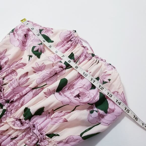 Lost + Wander Floral Print Ruffle Layered Spring Summer Maxi Dress - Picture 5 of 13